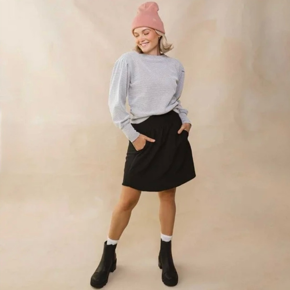 Albion Fit Black Club Skirt with Pockets Athletic